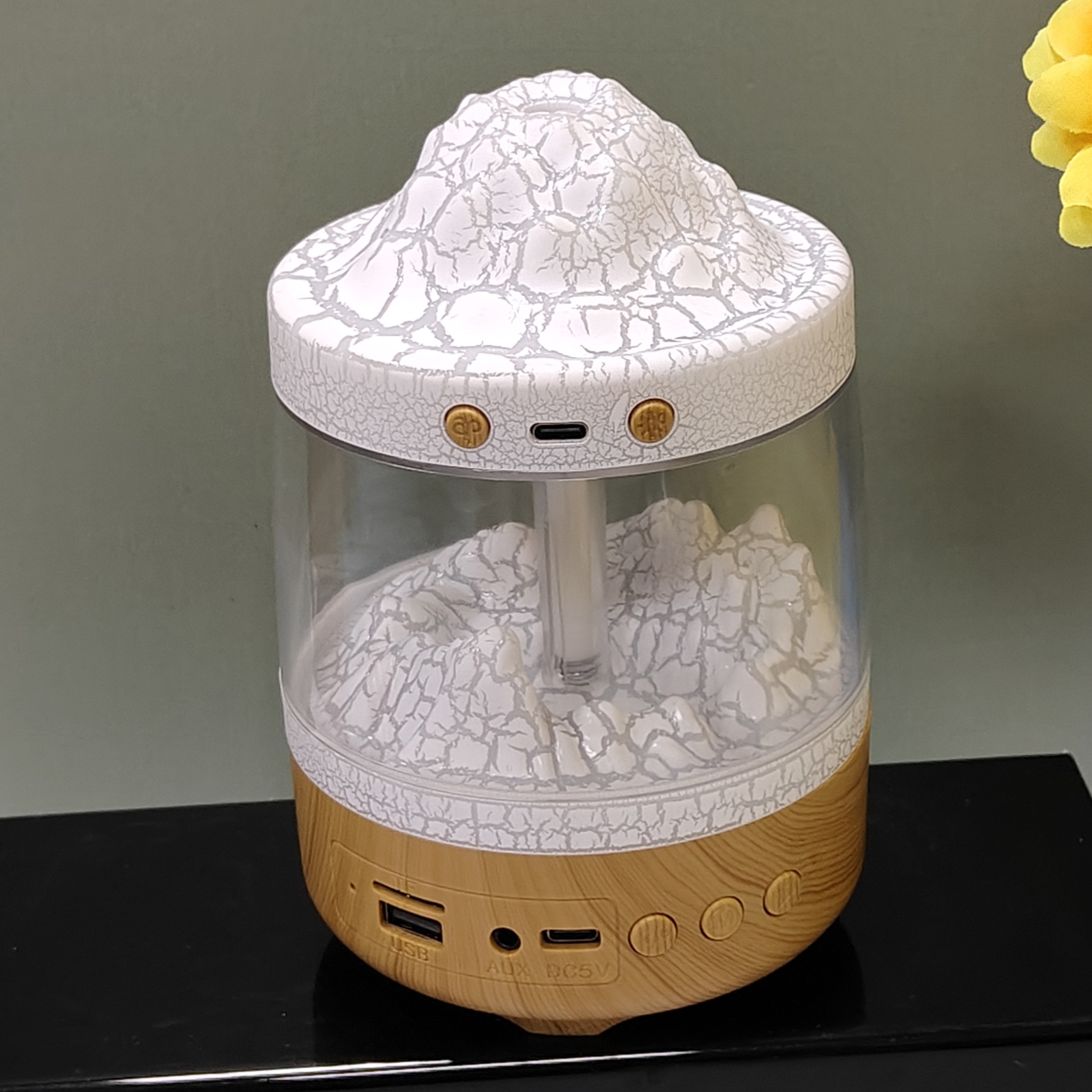  新款裂纹木纹蓝牙音响加湿器香薰机车载家用办公室用香薰加湿器详情39