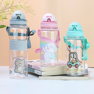 工厂定制跨境塑料水杯高颜值便携水瓶户外运动大容量水杯耐摔防漏详情6