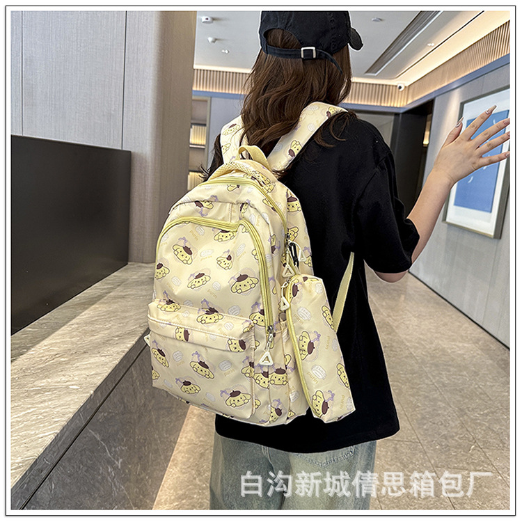 小学生护脊书包3-6年级儿童卡通印花书包大学女大容量耐脏双肩包详情24