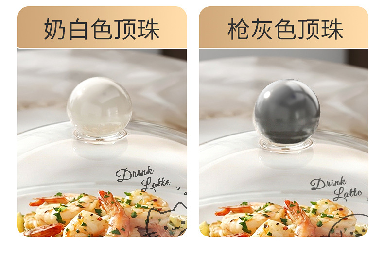 Transparent food-grade insulated vegetable cover, household dust-proof and fly-proof meal cover, round acrylic food preservation cover pic 11