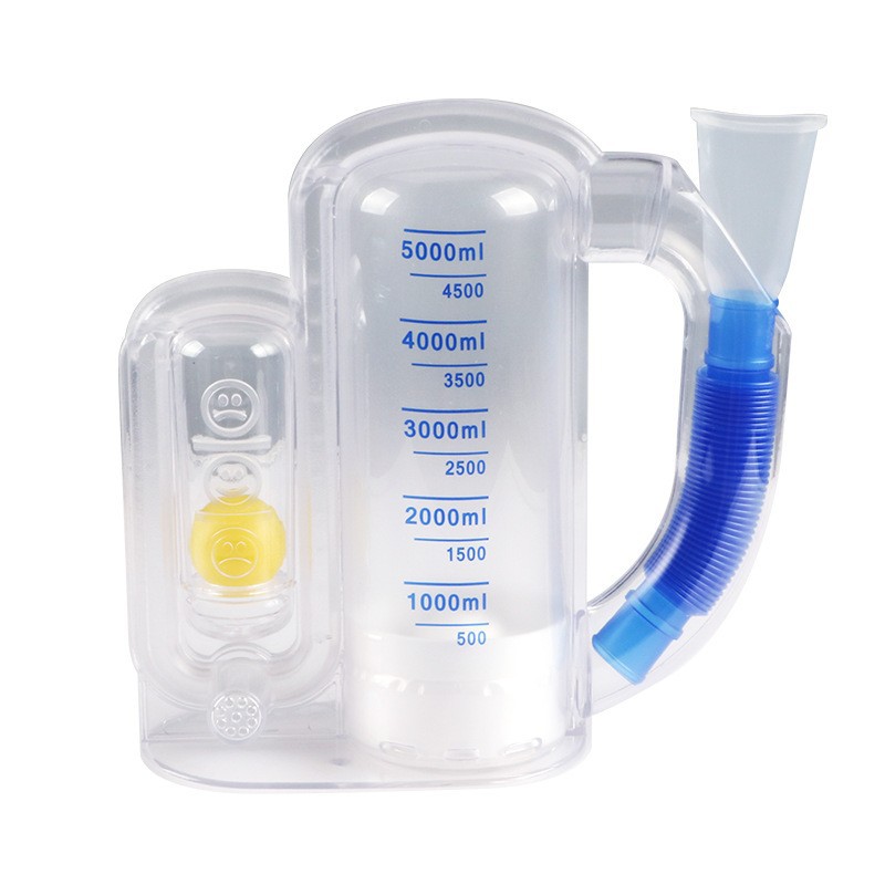 外贸专供呼吸训练器5000ml大容量肺活量肺功能锻炼器家用呼吸器详情9