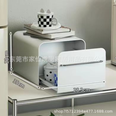 化妆品杯子防尘梳妆台桌面整理箱抽屉式护肤品收纳盒철제수납함详情6
