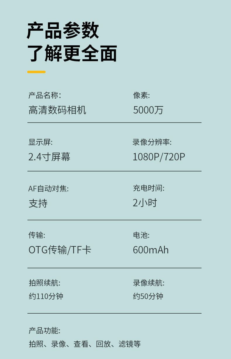 爆款直接传输手机数码相机高清打印学生随身带校园相机卡片ccd详情18