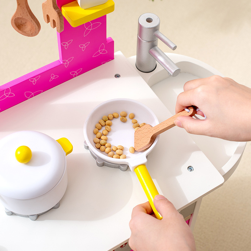 木制过家家厨房仿真厨具套装儿童烧菜做饭烹饪灶台玩具生日六一儿童节礼物餐厨玩具详情14