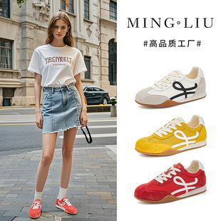 新款老爹鞋女2025春季厚底增高运动鞋女百搭复古女鞋高颜值休闲鞋详情8