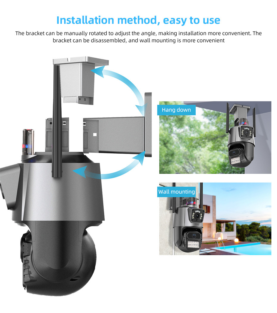 600万雄迈iCSee监控摄像头无线wifi室外红外双目枪球高清摄像机详情13