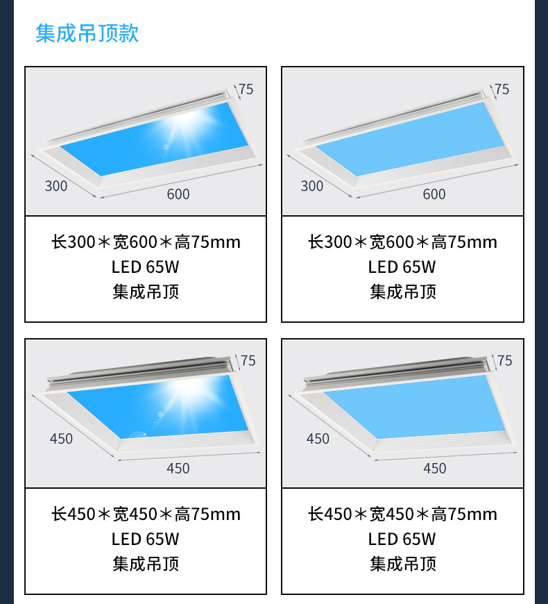 晴空灯天窗嵌入式超薄青空灯高显指自然光蓝天灯智能吸顶客厅卧室详情17