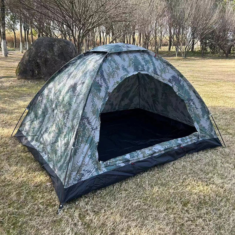 户外帐篷军绿迷彩数码手动搭建双人多人沙滩野营帐篷礼品帐篷批发详情14