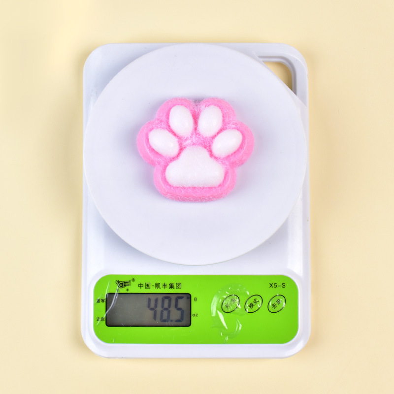 The same style of Xiaohongshu plush cat paw pinch fun stress-relieving toy, super soft mud texture food play Pinch fun stress-relieving toy pic 2