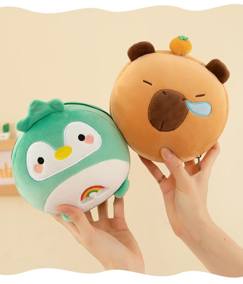 新款卡通多功能眼罩便携颈枕二合一午休毛绒可爱卡通睡眠详情4