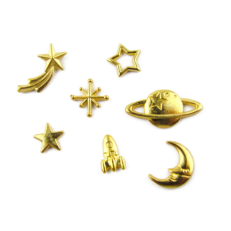 Starry sky six-pointed star sphere Cosmic alloy jewelry accessories diy phone case materials accessories Hair accessories clothing accessories pic 3