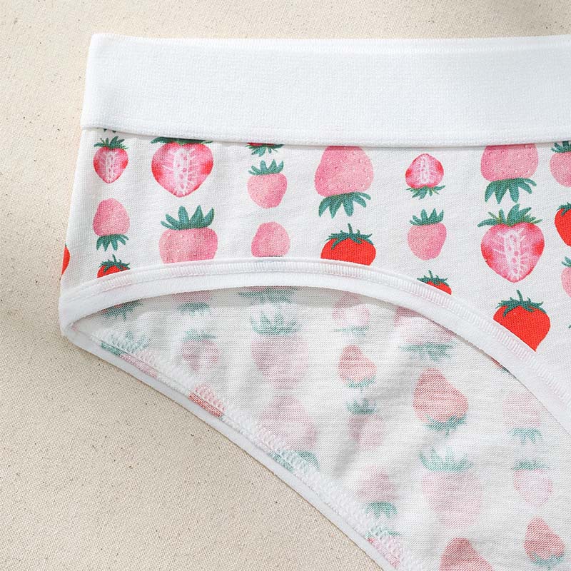 YANNI2024 Summer New Export underwear Women Lift buttocks Comfortable antibacterial cotton crotch fruit strawberry triangle pants Soft, cute and sexy underwear cross-border wholesale pic 11