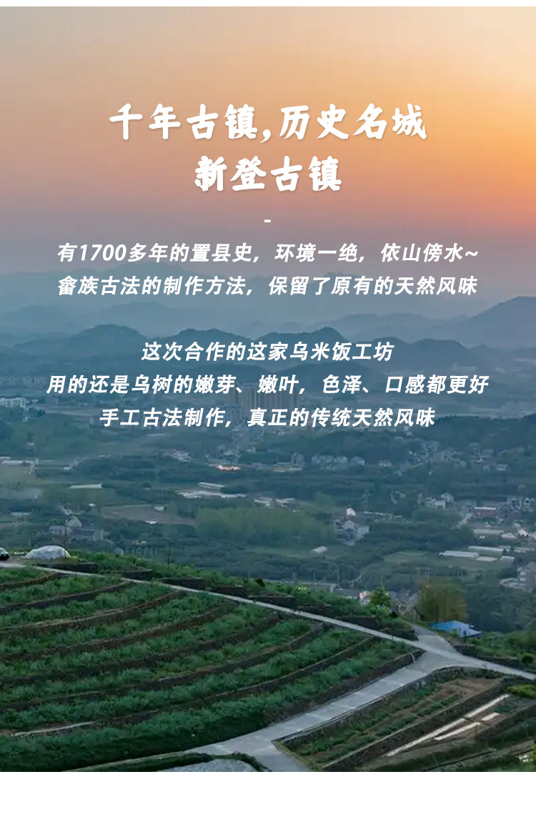 【2袋12个】畲乡乌米饭240g草袋红枣糯米饭黑米饭八宝饭速冻制品详情8