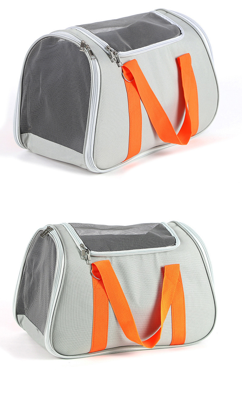 Rongka Pet Cross-border Travel Portable Casual Cat Bag can be carried diagonally. Oxford fabric waterproof handbag. Simple, breathable and stress-resistant pet bag pic 10