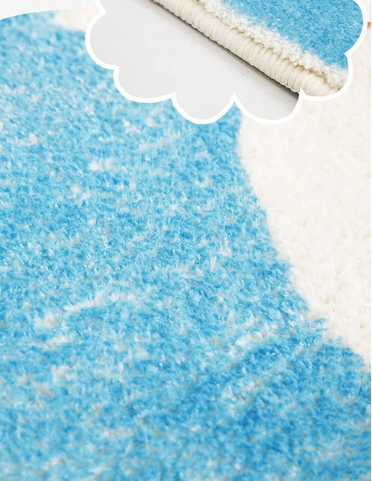 Foreign trade bathroom floor mat, bathroom door imitation cashmere water-absorbing anti-slip floor mat, household plush soft cross-border carpet pic 11