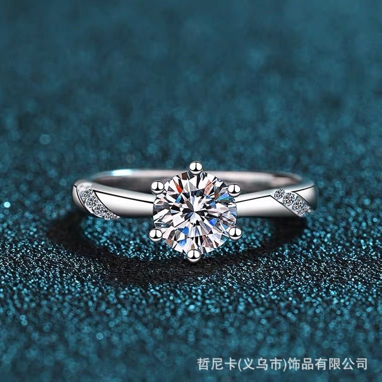 新款奢华婚戒钻戒情侣款对戒结婚戒指时尚简约活口可调节直播推荐详情12