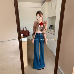 Pink feather cotton blended knitted sweater base layer for women, new Spring 2025 lace long-sleeved top pic 2