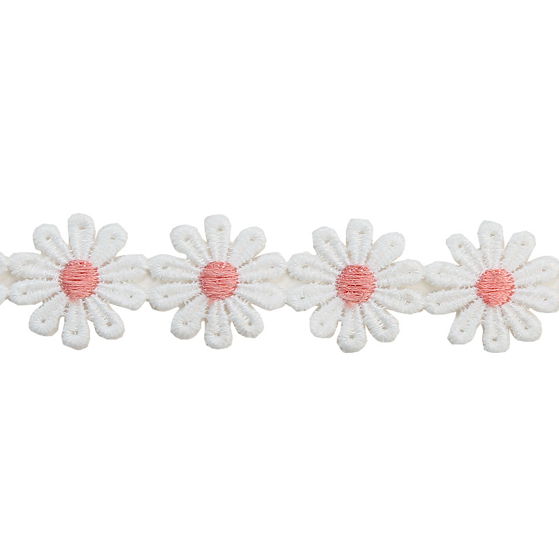 Factory direct sales and wholesale of 10-petal milk silk chrysanthemum, 2.5 cm petal lace clothing accessories and auxiliary materials pic 25