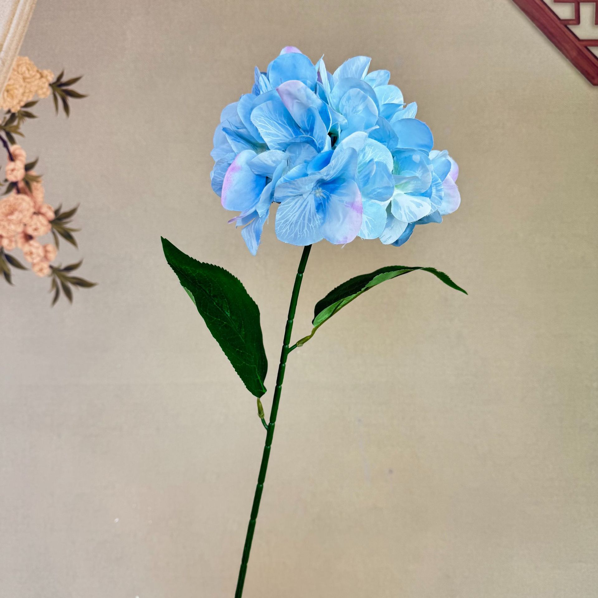 大单只丝印布绣球婚庆仿真花艺家居装饰假花绣球花仿真花束批发详情17