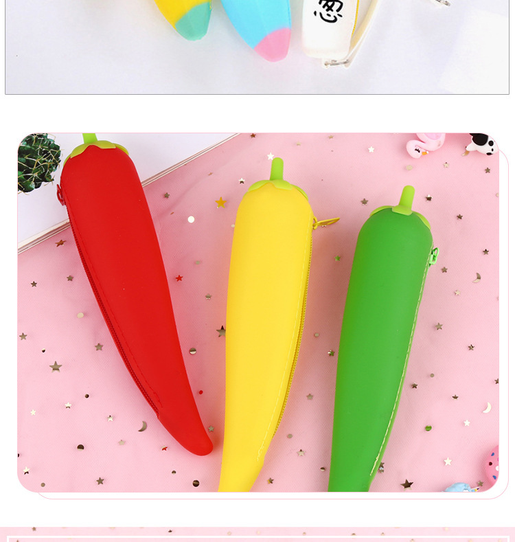 创意蔬菜水果硅胶笔袋学生大容量收纳袋文具袋儿童可爱铅笔袋批发详情13