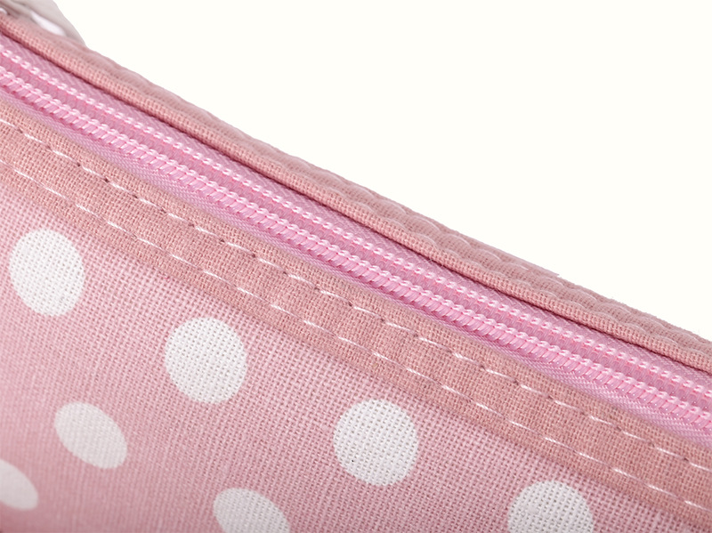 经典款圆点布艺拉链包卡包钥匙包手机包洗漱包化妆收纳包详情10