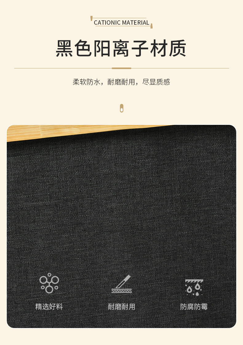 Wholesale of in-stock storage baskets for student dormitories, stationery, underwear and dirty clothes storage baskets, folding bamboo fabric Japanese-style dirty clothes baskets pic 4