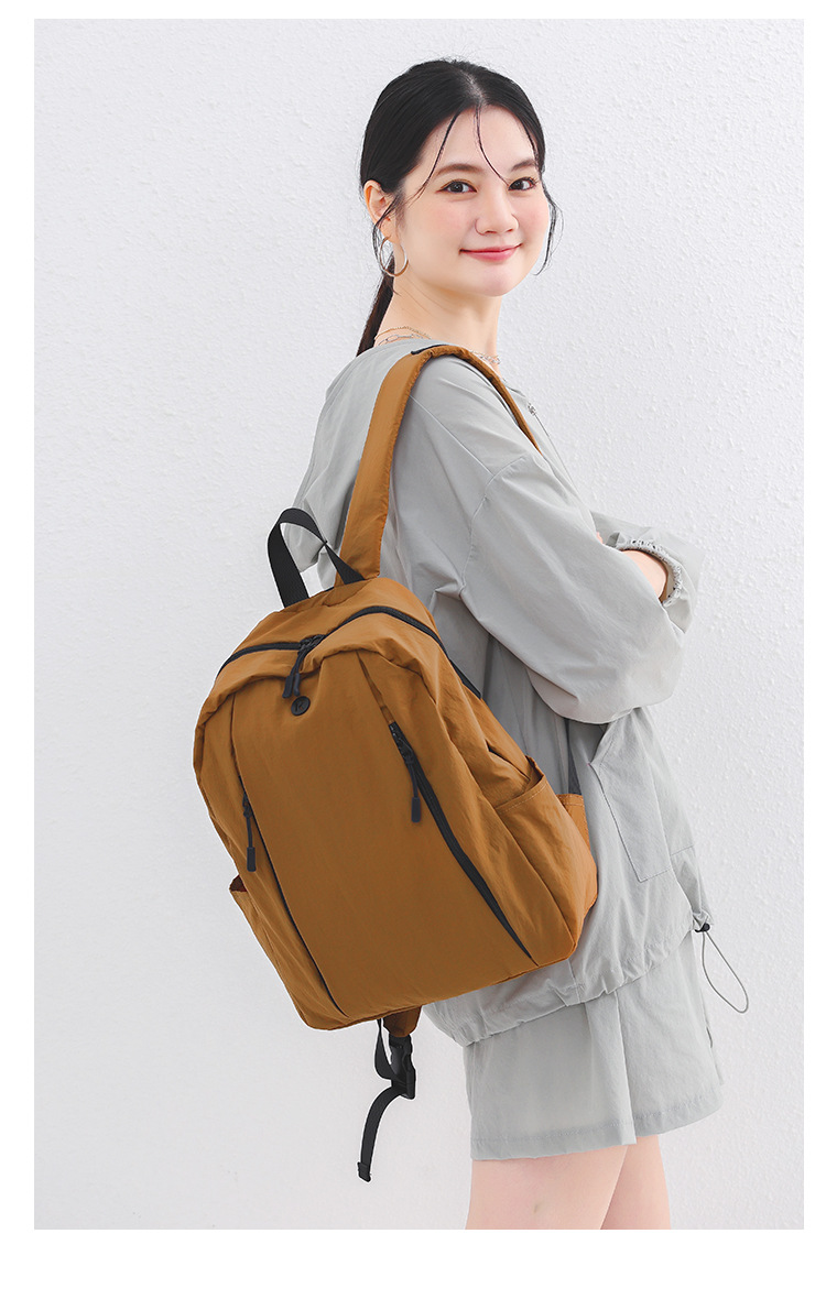 跨境直供亚马逊热销女包 日系尼龙布双肩包 户外休闲百搭通勤背包详情17