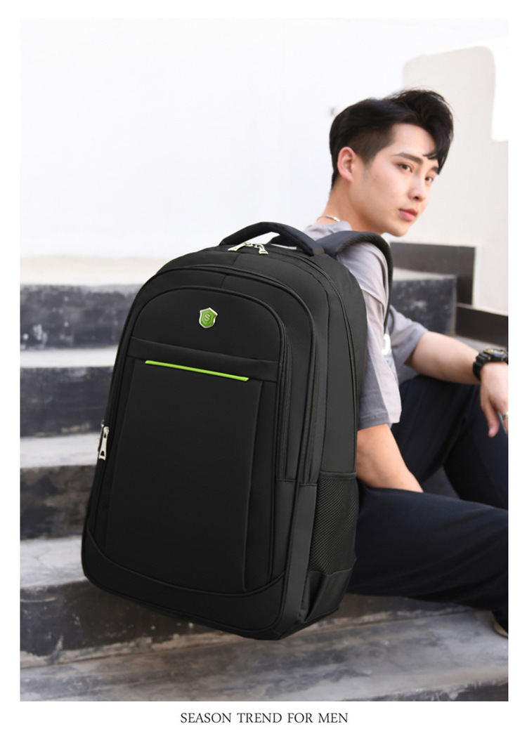 Cross-border LOGO printable backpacks for men, large-capacity waterproof travel, business trips, business computers, travel backpacks for men pic 15