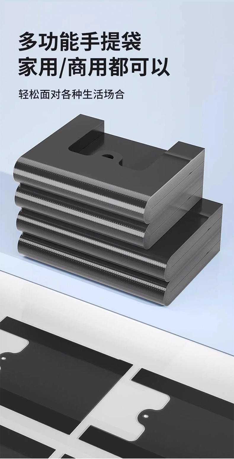 50 extra-thick vest garbage bags, thickened and enlarged, kitchen and bathroom hand-held plastic bags, factory direct sales and wholesale pic 6