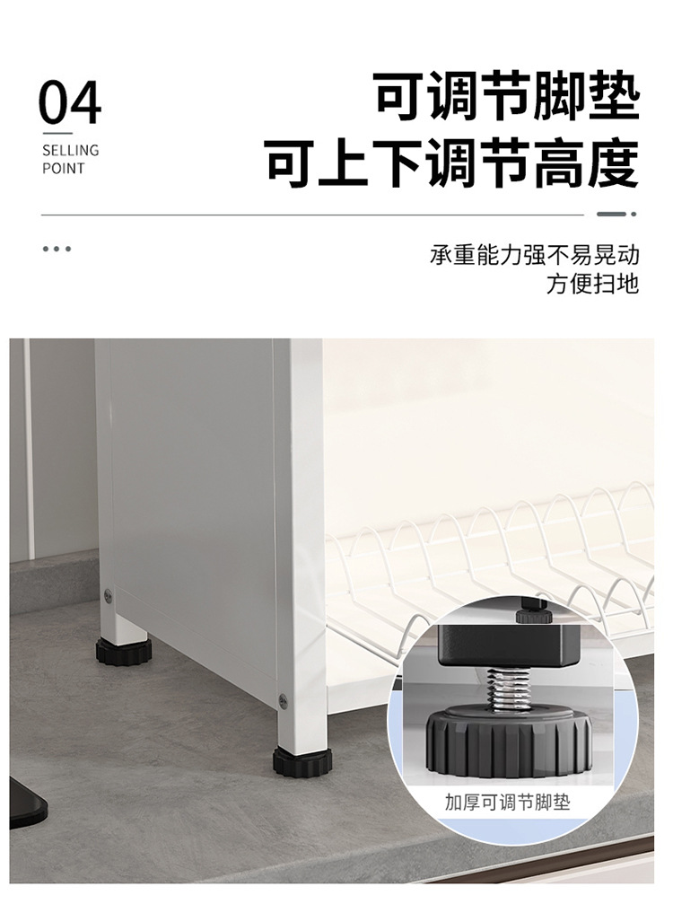 厨房碗柜收纳盒带门防尘碗架台面碗碟收纳架家用碗筷碗盘沥水架子详情15