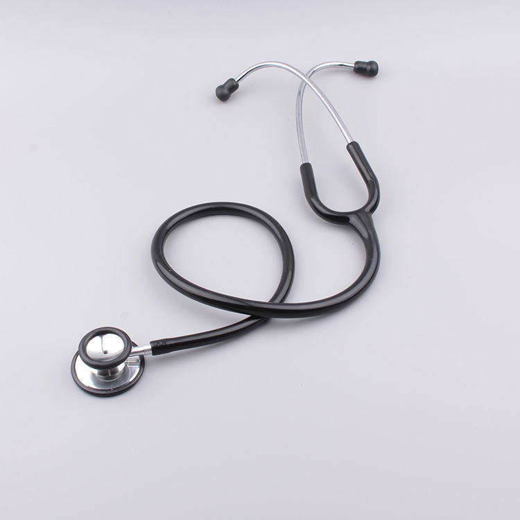 Cross-border English version Stethscope medical double-head double-sided stethoscope, color box ear hook stethoscope pic 7