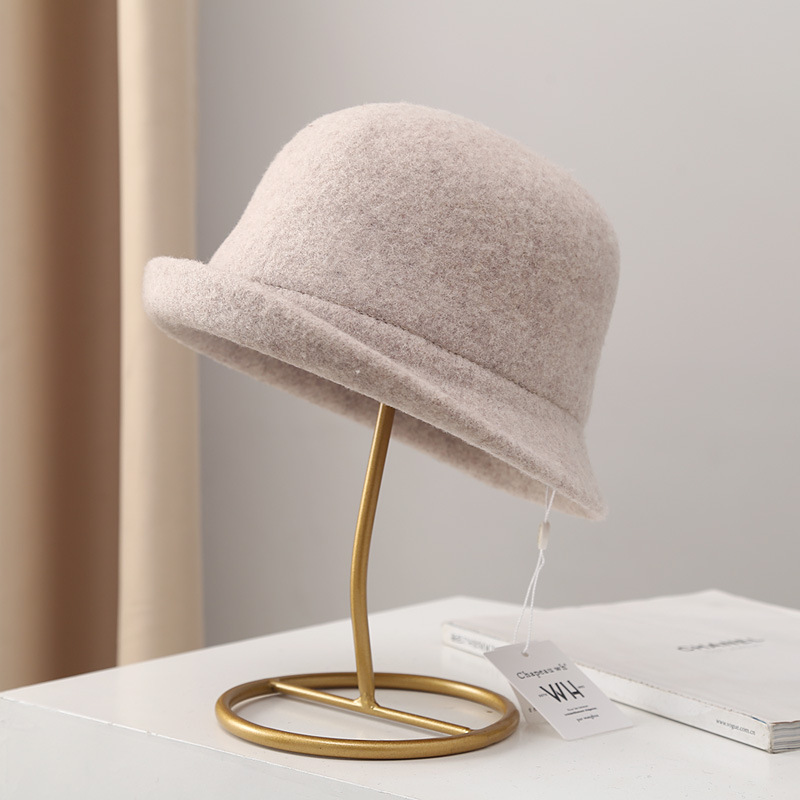 WHD21L31绵羊帽女士秋冬季保暖韩版百搭英伦复古盆帽头围54-59CM详情11