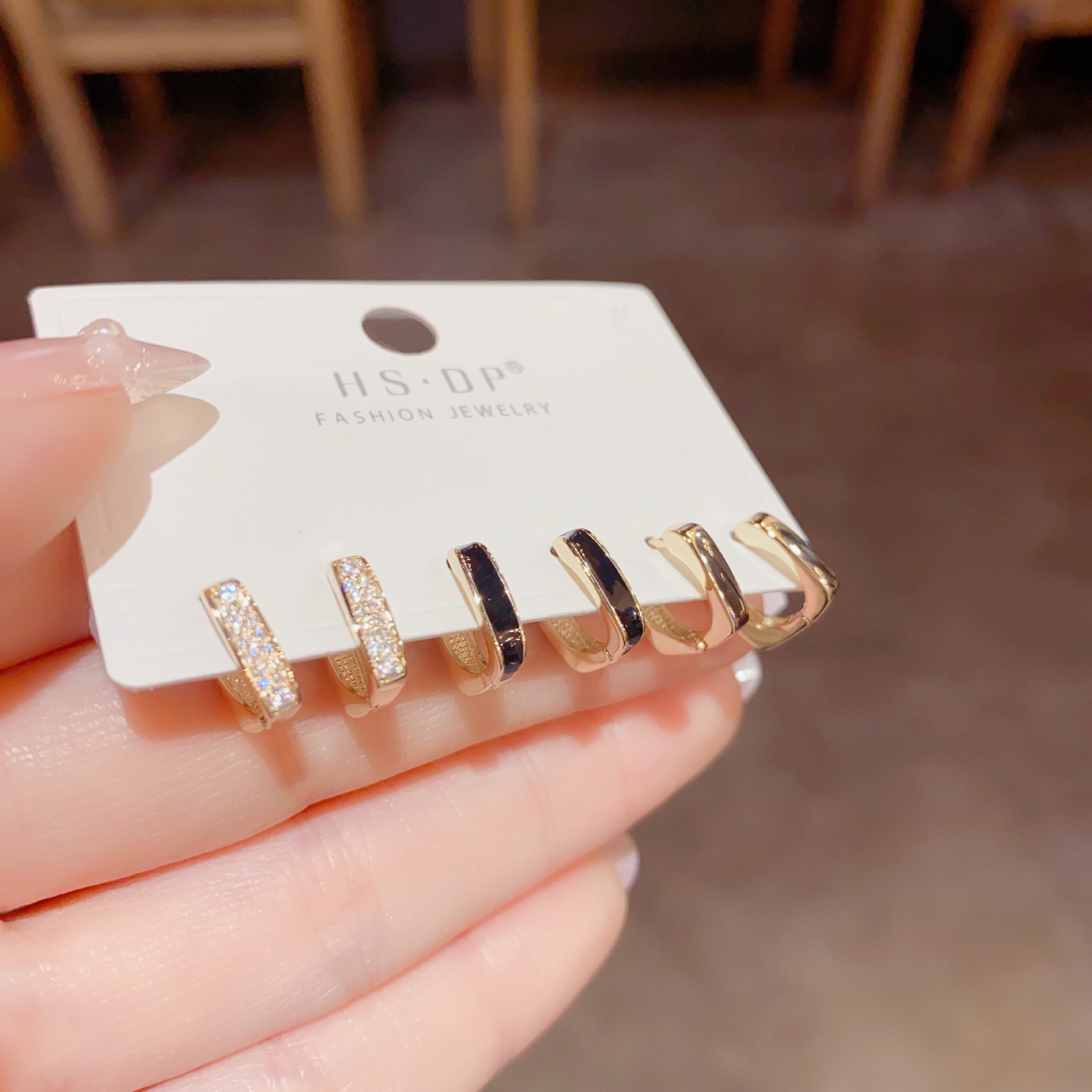 韩式ins森系时尚圈圈耳扣组合套装耳环百搭气质个性潮流网红耳饰详情17