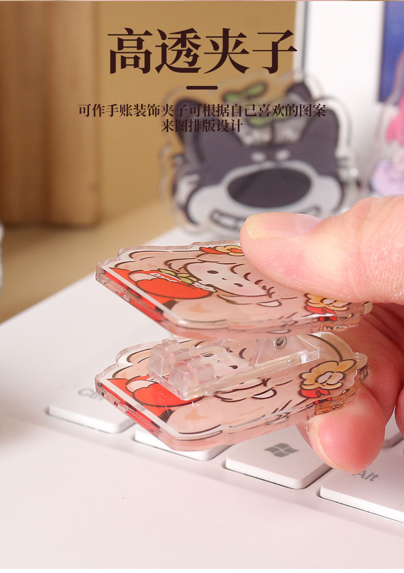 卡通动漫亚克力CD钥匙扣定制明星周边应援diy挂件唱片钥匙链圈详情7