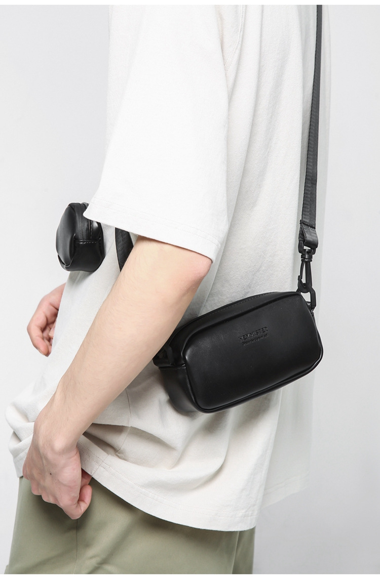 2026新款PU男士斜挎包韩版休闲小方包ins单肩包潮男情侣背包代发详情15