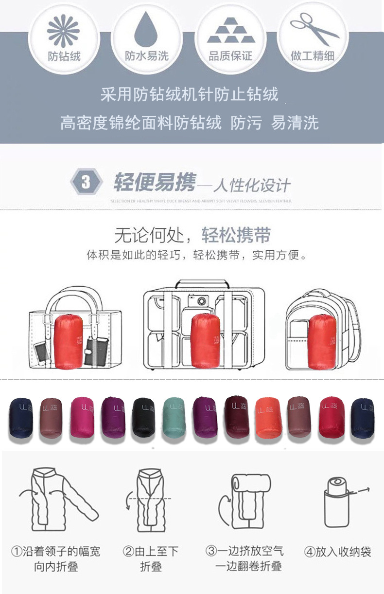 2025秋冬款轻薄圆领变V领男羽绒服短款内胆内穿外穿长袖外套大码详情2