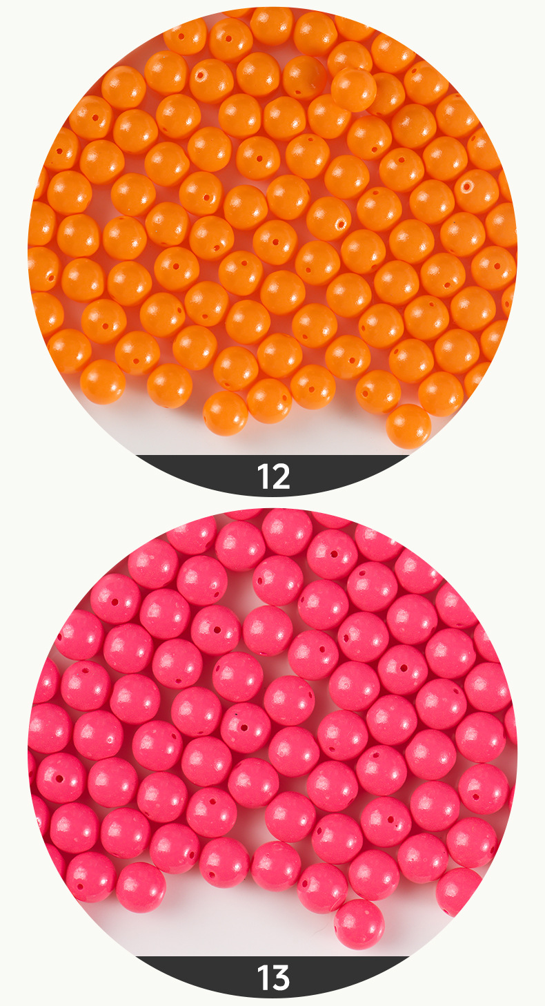 FGB千色玻璃米珠6mm实色小孔糖豆圆珠散珠手工串珠手链材料混珠详情10