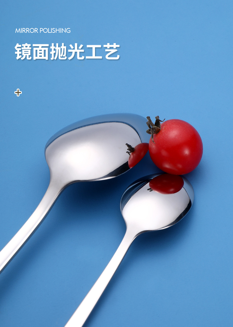 源头厂家西式牛排刀叉咖啡勺 酒店餐具套装430方柄不锈钢刀叉勺详情9