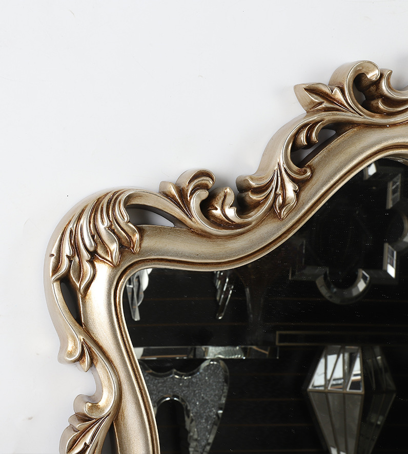 新款雕花浴室镜欧式复古美式卫浴镜酒店壁挂装饰镜梳妆卫生间镜子详情33