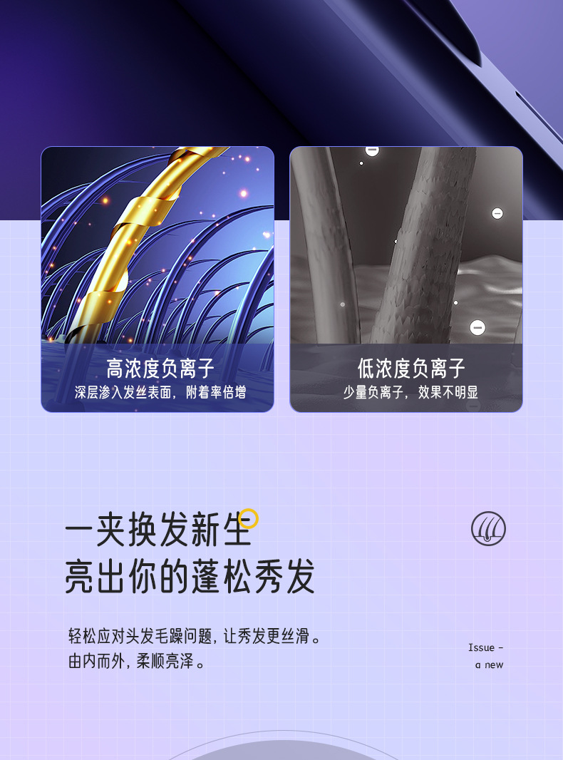 直板夹直发卷发两用不伤发可调温拉直电夹板刘海小型熨板器卷发棒详情7