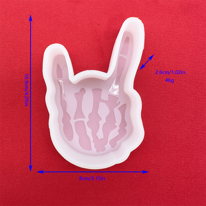 胖鬼手尺子车载香薰蜡烛硅胶模具diy靴子大十字架树脂滴胶模具详情1
