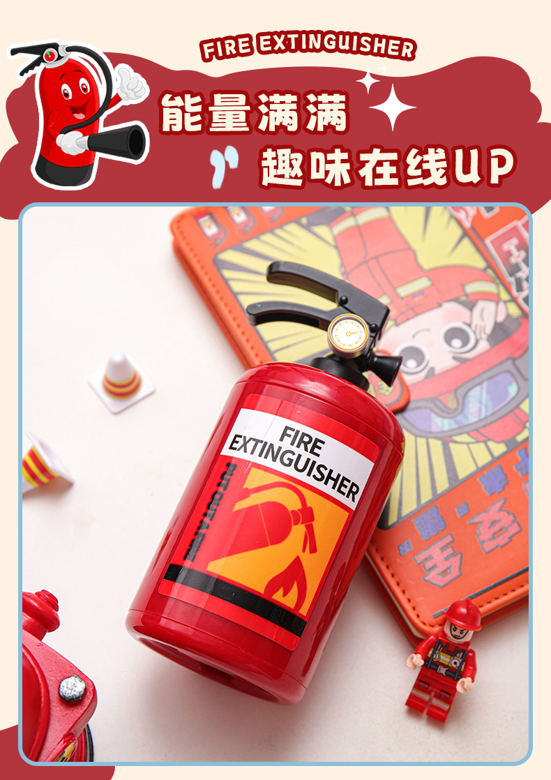 Creative new desk lamp, USB charging gas cylinder ornament, student pencil sharpener, reading desk lamp, fire extinguisher, night light pic 7