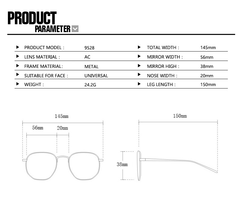 Square irregular-shaped sunglasses for both men and women, small and narrow frame sunglasses, new 2024 high-end retro sunglasses pic 7