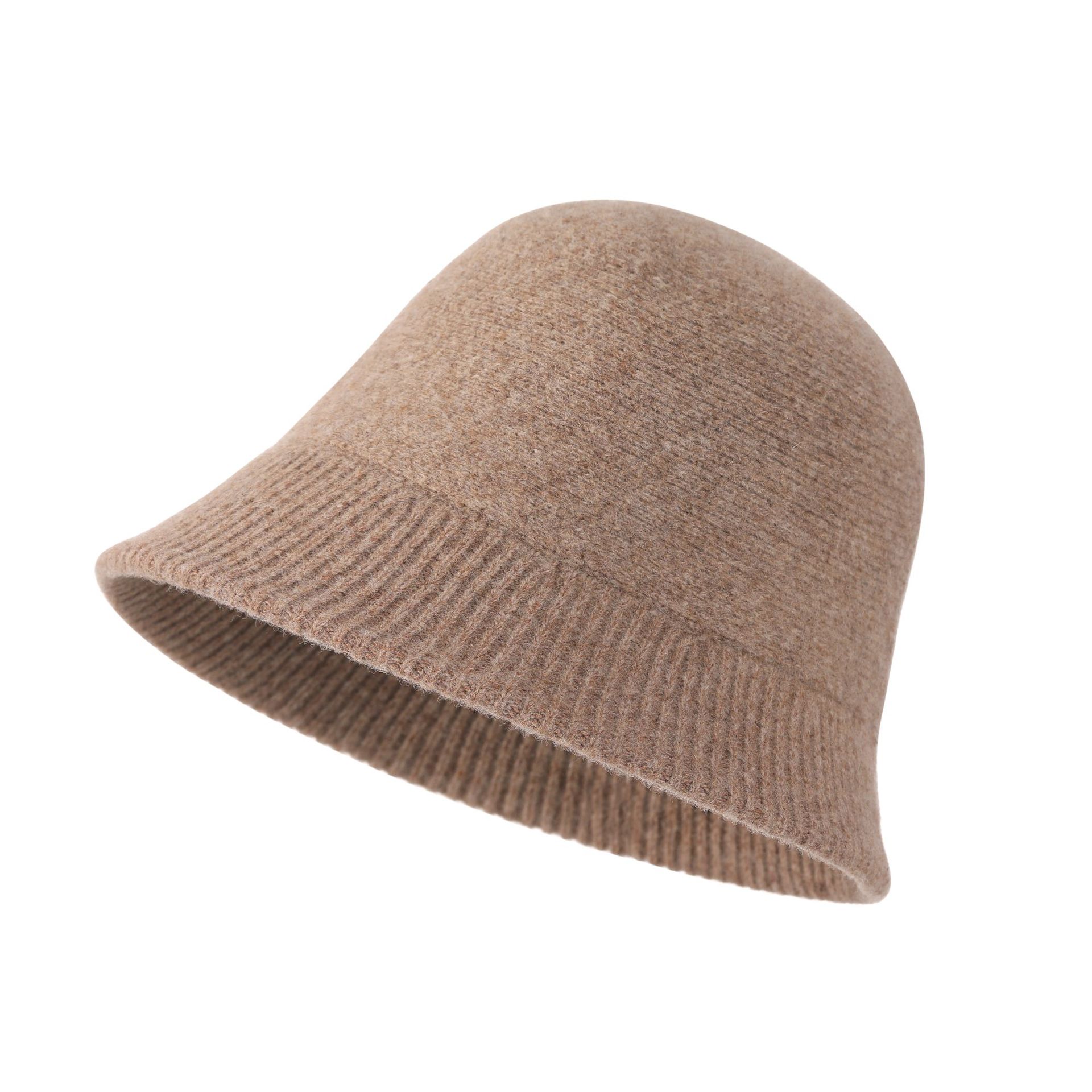 High-quality wool fisherman's hat, Korean and Japanese style versatile and fashionable knitted basin hat for autumn and winter pic 11
