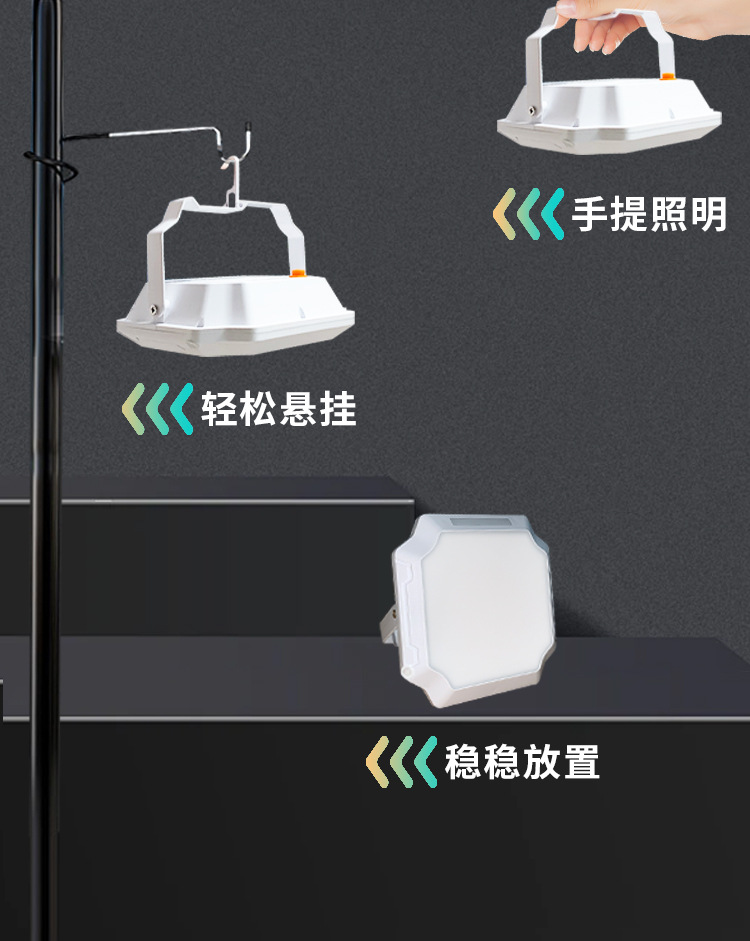 跨境太阳能蓝牙音箱大音量充电灯泡节能夜市地摊灯户外露营照明灯详情13