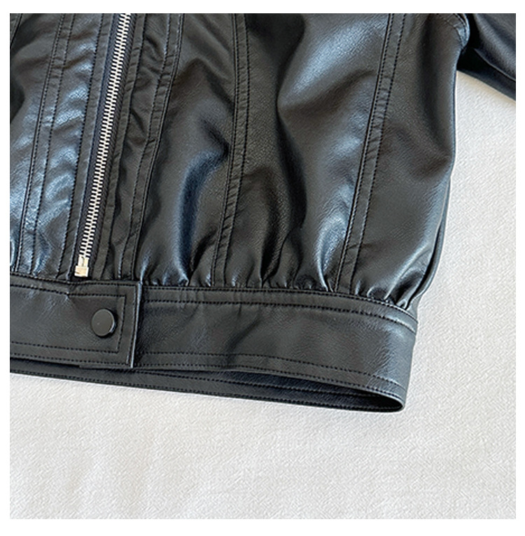 风之谷2024秋季新款童装儿童复古百搭立领夹克男女童帅气皮衣外套详情22