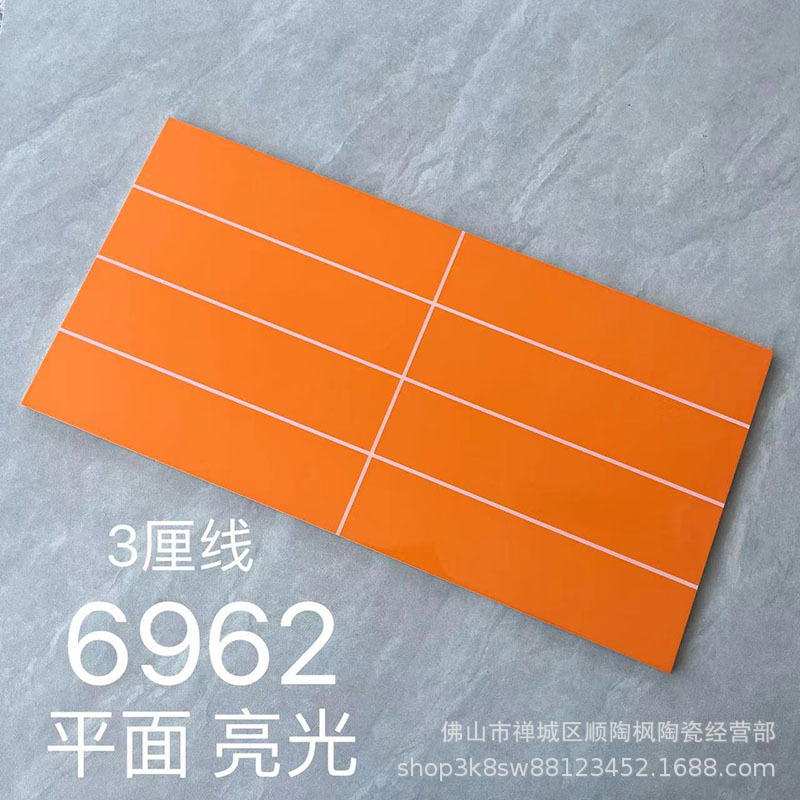 墨绿色格子瓷砖300*600亮光哑光面包砖北欧商铺卫生间墙面砖厨房详情13