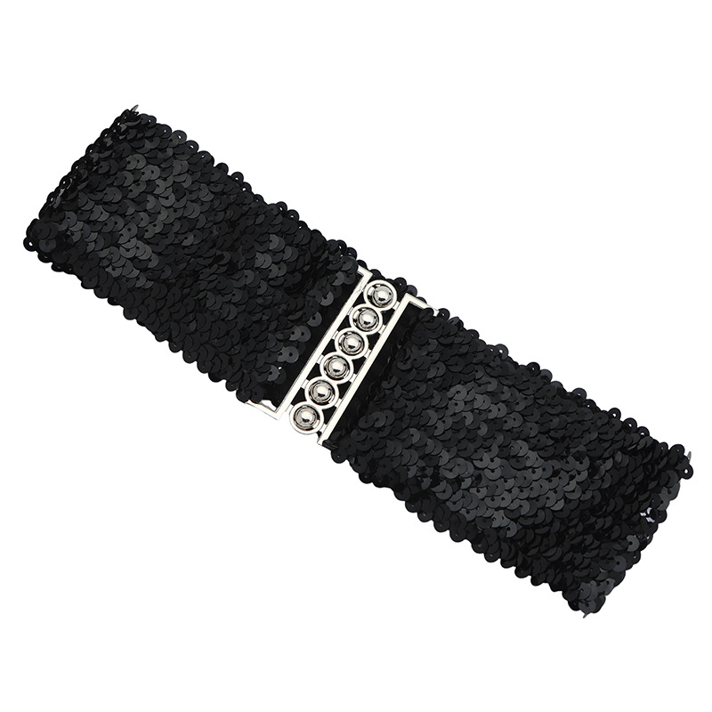 欧美风腰带女士高级感鱼鳞亮片腰封女式百搭装饰束腰外穿女裙腰封详情9