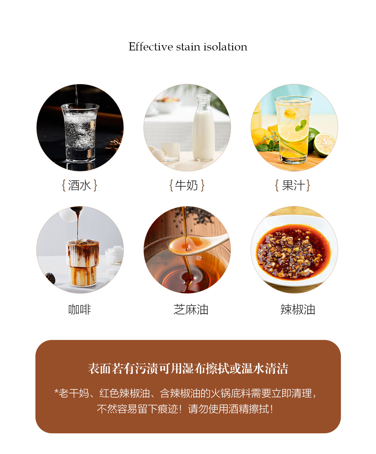 棕色皮革餐垫杯垫餐桌垫防烫垫硅胶杯垫酒店一次性用品详情12