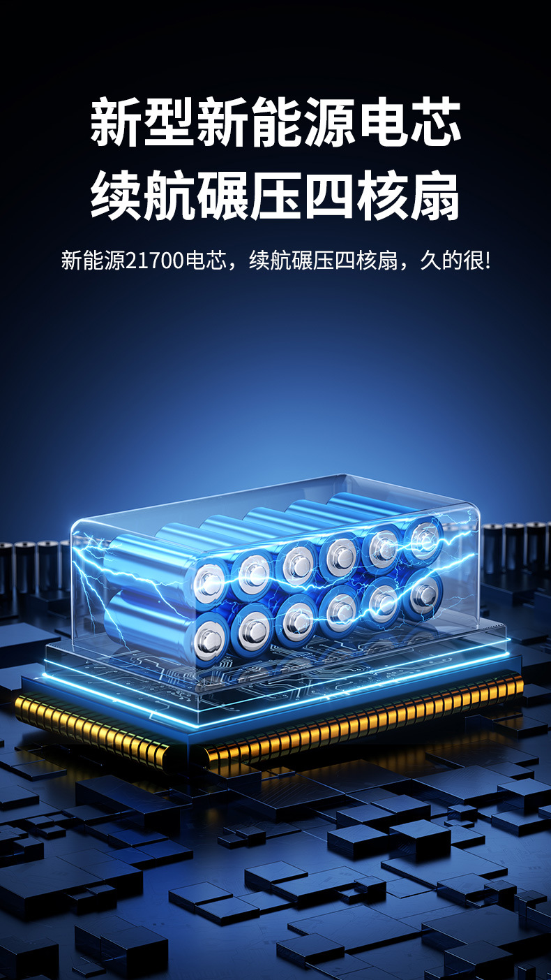 爆款新款无叶数显挂脖小风扇学生户外运动便携式电风扇超强续航详情10